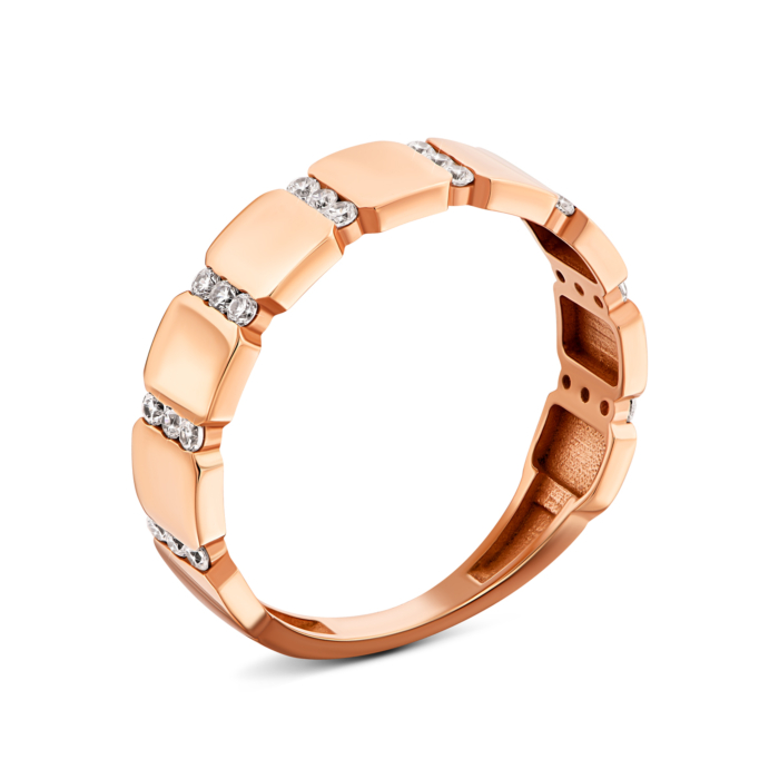 Золотое кольцо с фианитами.Артикул UG51/201/152