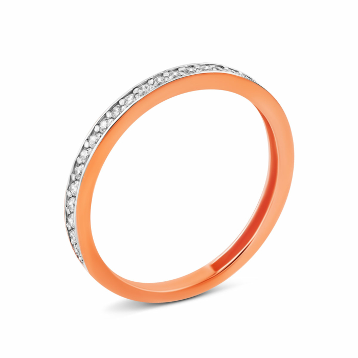 Золотое кольцо с фианитами.Артикул UG511/0046/01/01/01