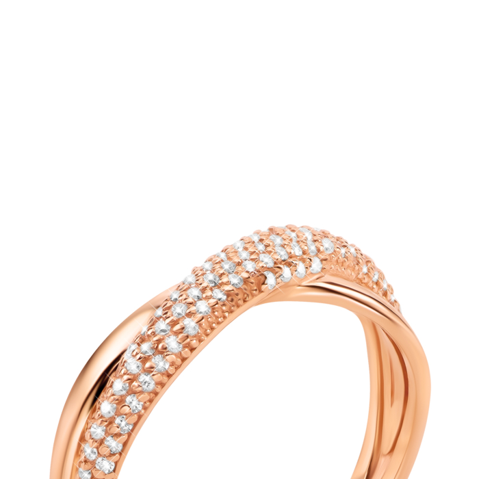 Золотое кольцо с фианитами.Артикул UG511/0059/00/01/01