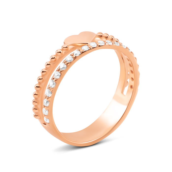 Золотое кольцо с фианитами.Артикул UG511/0181/00/01/01
