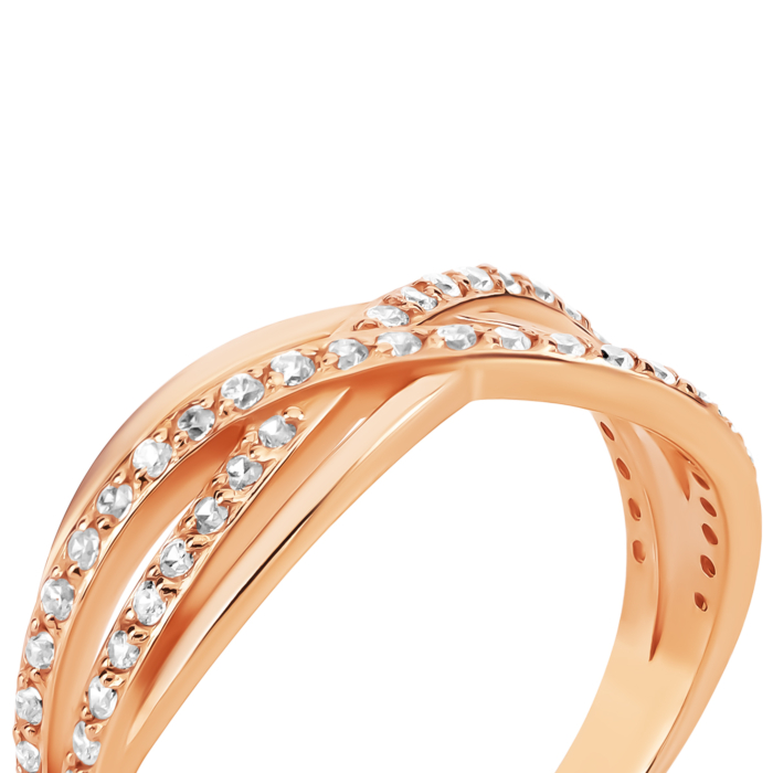 Золотое кольцо с фианитами.Артикул UG511/0225/00/01/01