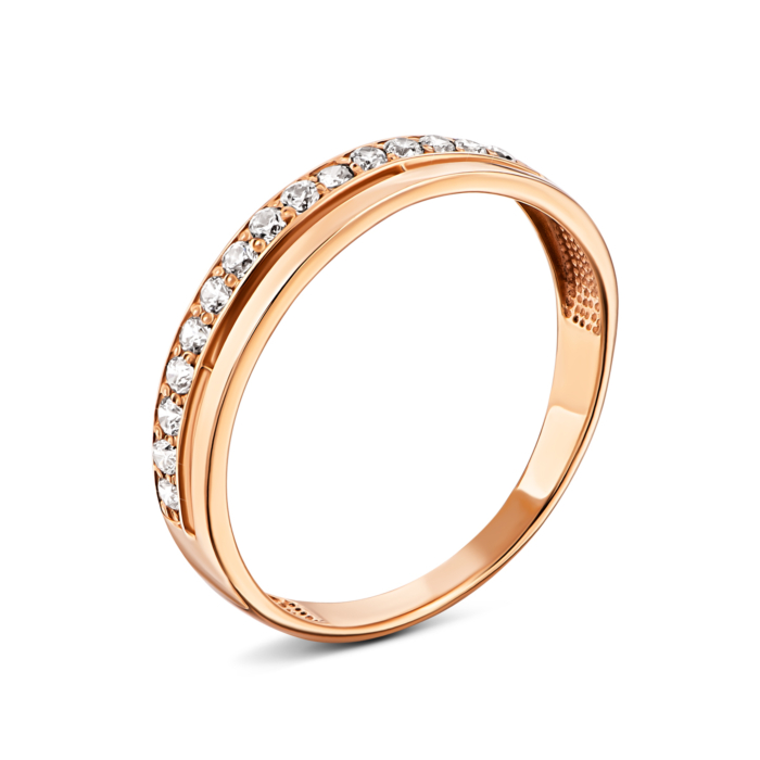 Золотое кольцо с фианитами.Артикул UG5110003/01/00/0003