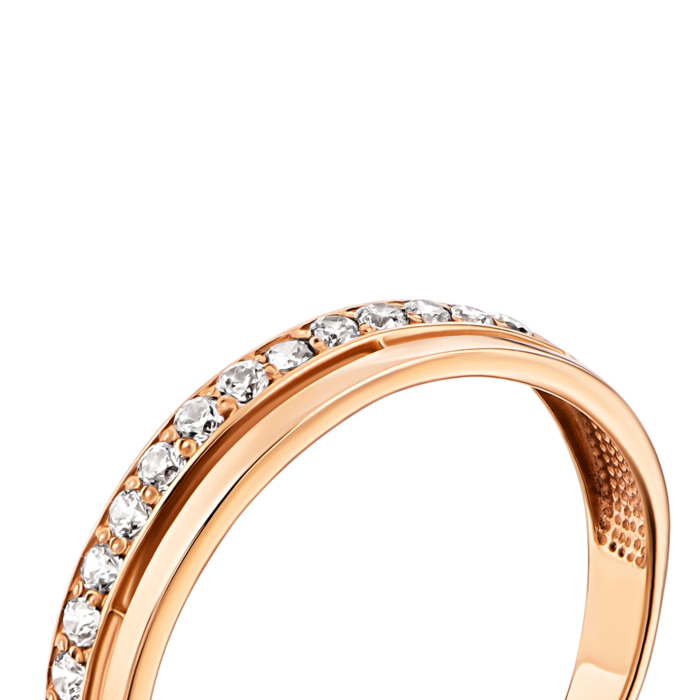 Золотое кольцо с фианитами.Артикул UG5110003/01/00/0003