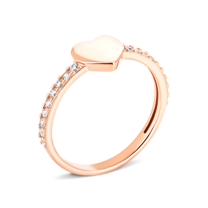 Золотое кольцо с фианитами. Артикул UG511001