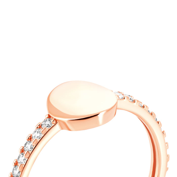 Золотое кольцо с фианитами. Артикул UG511002