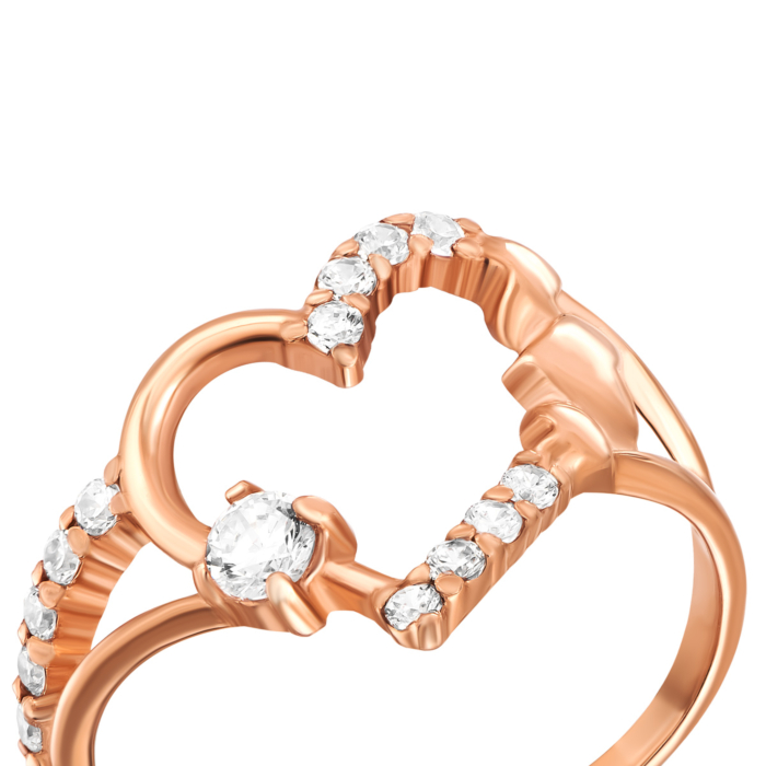 Золота каблучка з фіанітами.Артикул UG5110045/01/00/0066