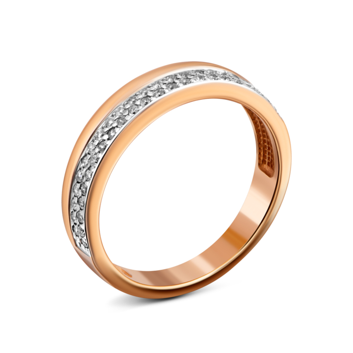 Золотое кольцо с фианитами.Артикул UG5110054/01/01/0088