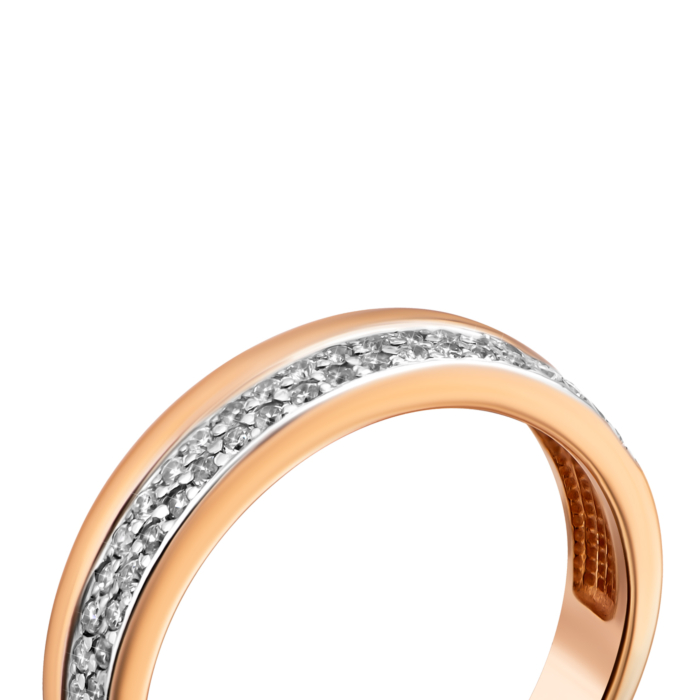 Золотое кольцо с фианитами.Артикул UG5110054/01/01/0088