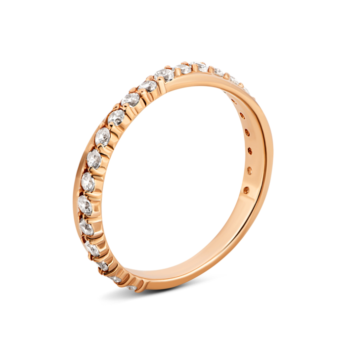 Золота каблучка з фіанітами.Артикул UG5110074/01/00/0104