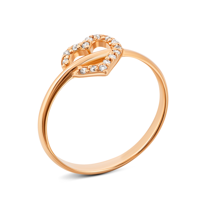 Золотое кольцо с фианитами.Артикул UG5110075/01/00/0105