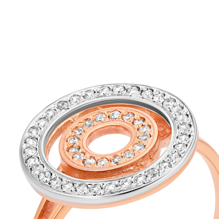 Золотое кольцо с фианитами.Артикул UG5110080/10/00/0113