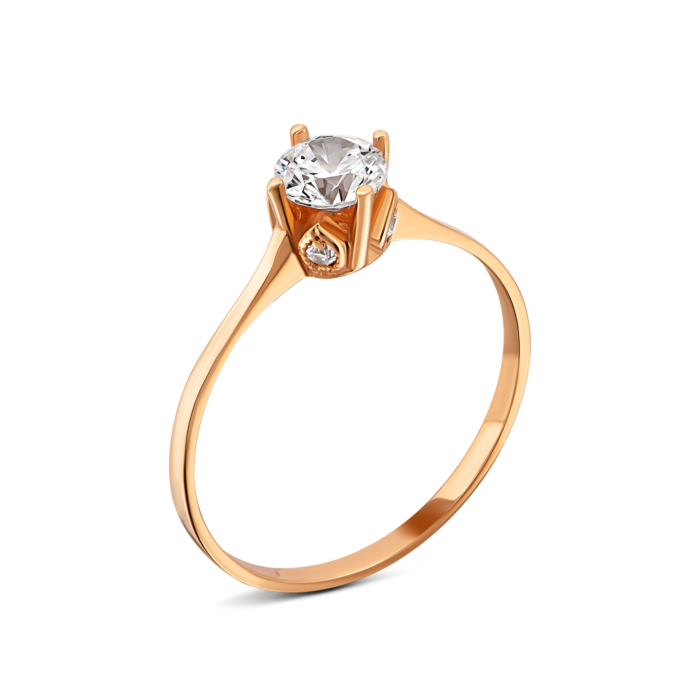 Золотое кольцо с фианитами.Артикул UG51111012601