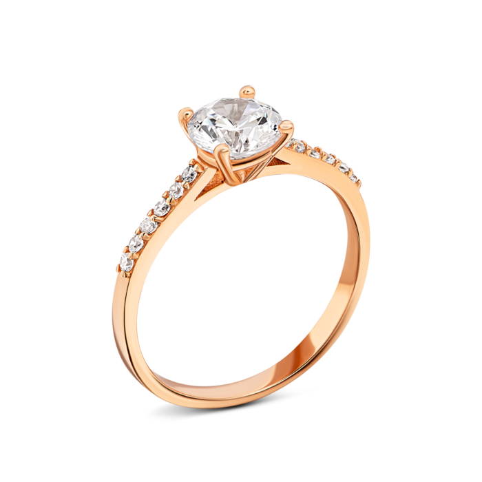 Золотое кольцо с фианитами.Артикул UG51111013301