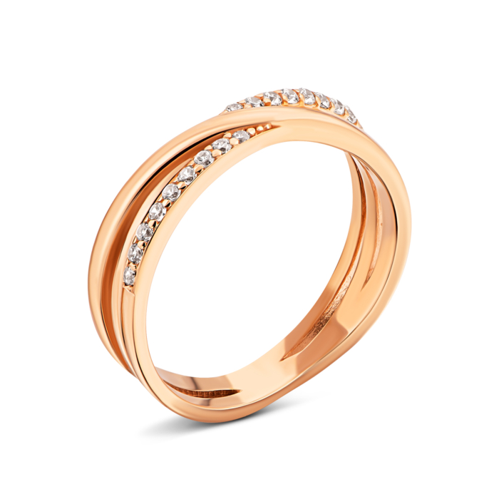 Золотое кольцо с фианитами.Артикул UG51111013701