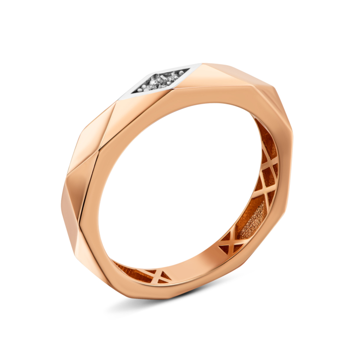 Золотое кольцо с фианитами.Артикул UG51111014704