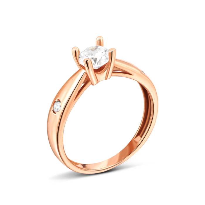 Золотое кольцо с фианитами.Артикул UG51111017801