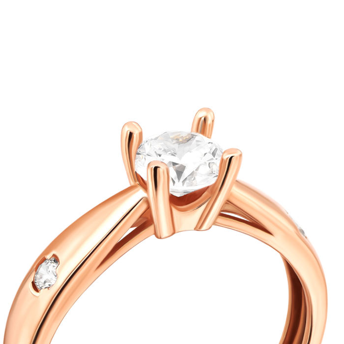 Золотое кольцо с фианитами.Артикул UG51111017801