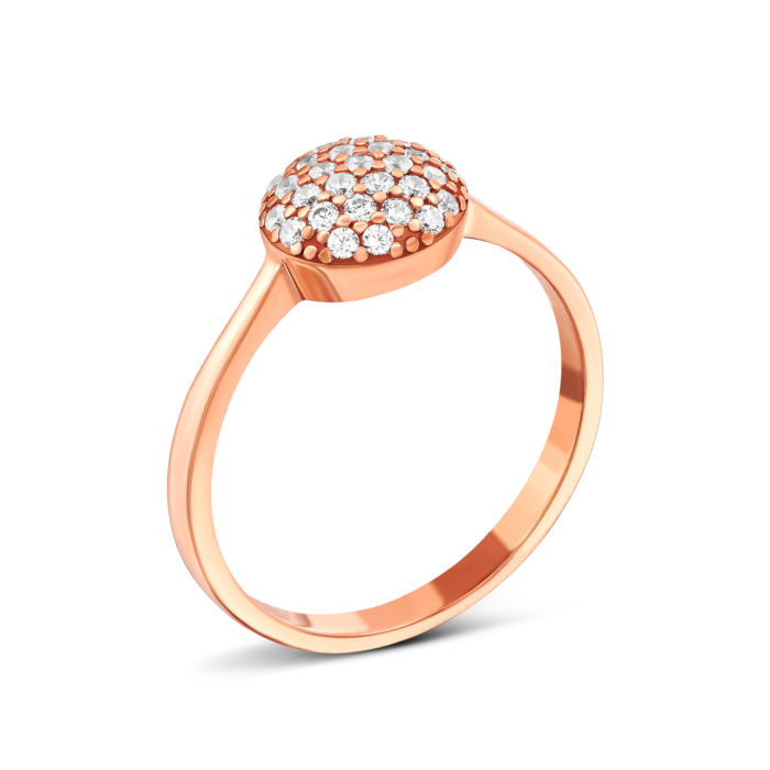 Золота каблучка з фіанітами.Артикул UG51111018601