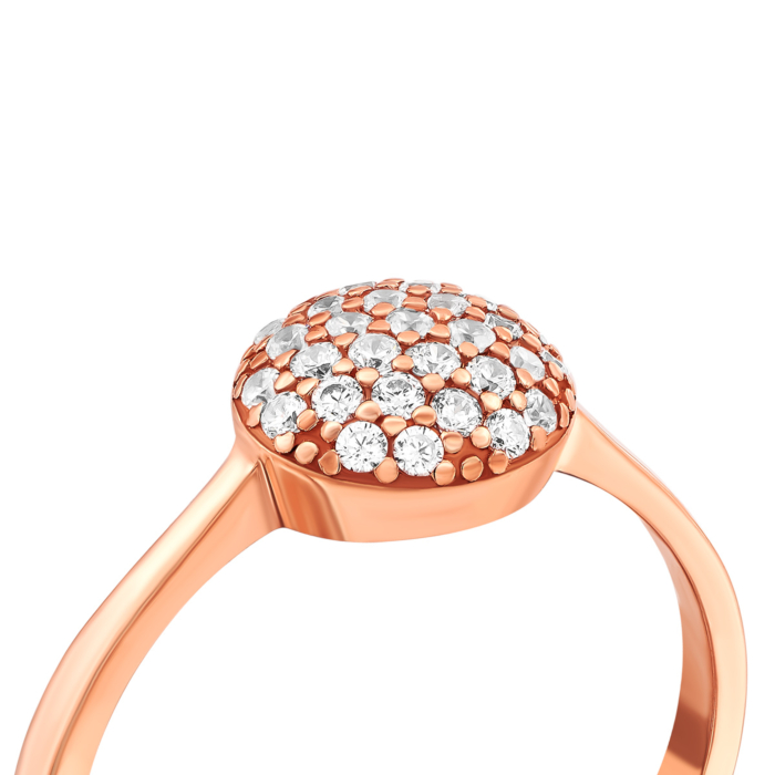 Золота каблучка з фіанітами.Артикул UG51111018601