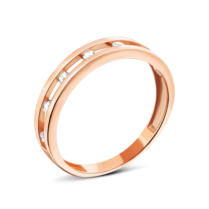 Золотое кольцо с фианитами.Артикул UG51111022301