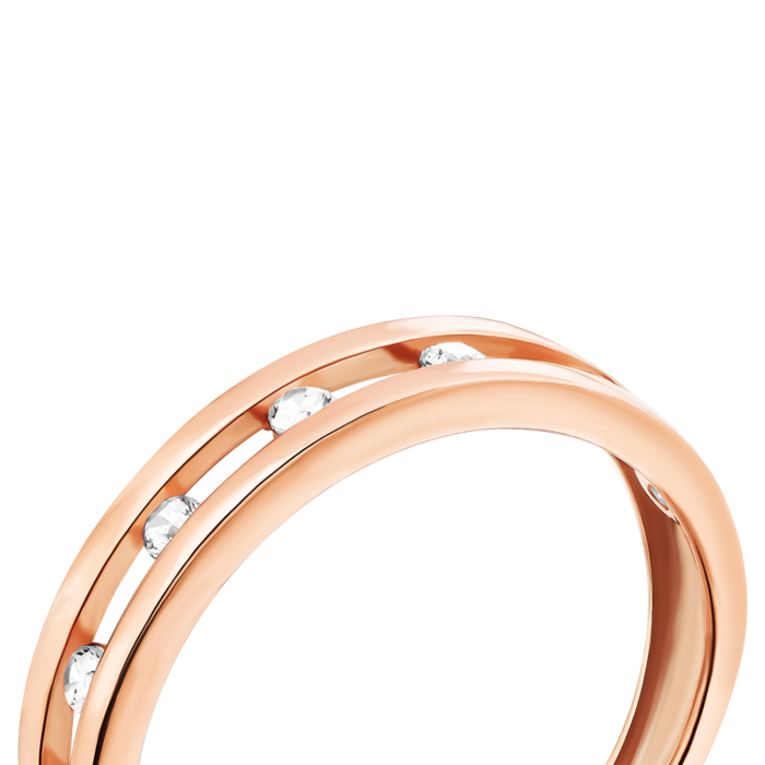 Золотое кольцо с фианитами.Артикул UG51111022301