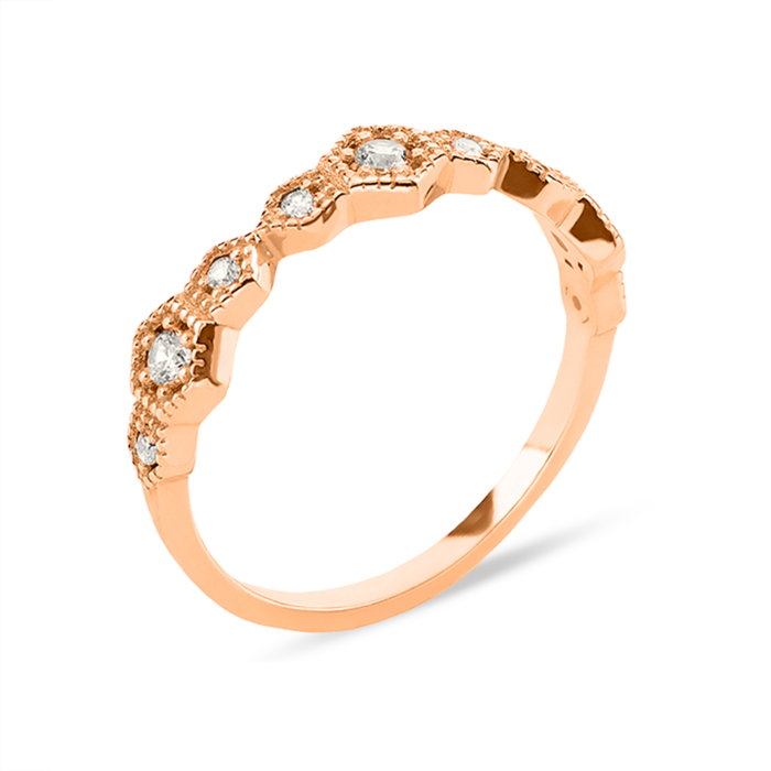 Золота каблучка з фіанітами.Артикул UG51111022601