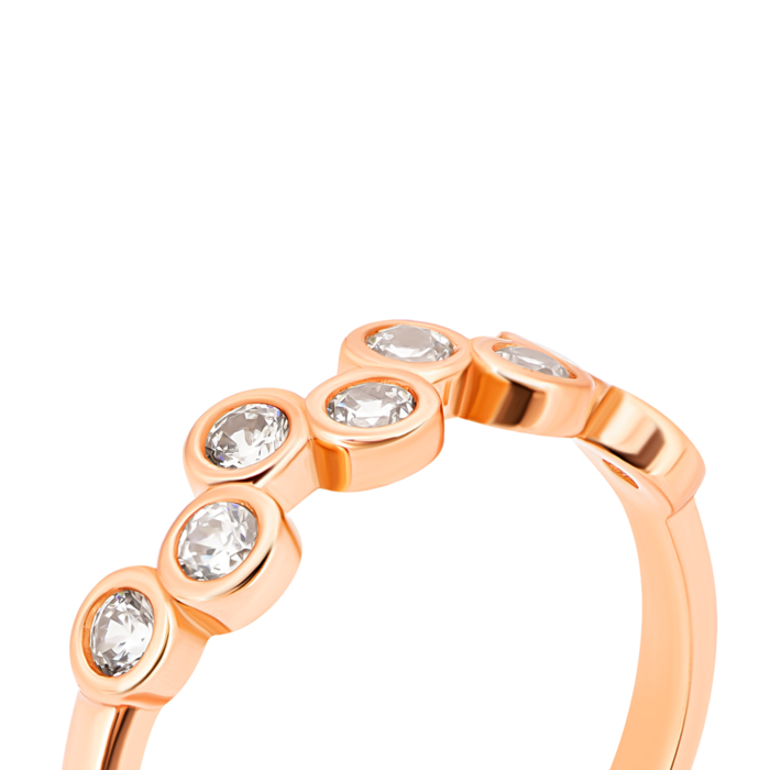 Золотое кольцо с фианитами.Артикул UG51111031201