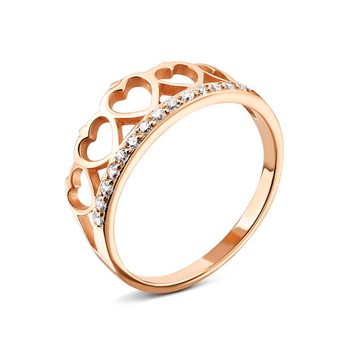 Золотое кольцо с фианитами.Артикул UG5111641