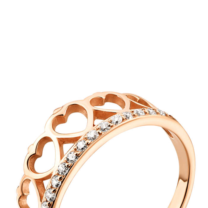 Золотое кольцо с фианитами.Артикул UG5111641