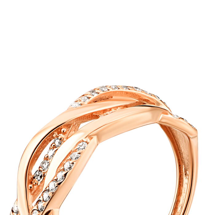 Золотое кольцо с фианитами.Артикул UG5112201