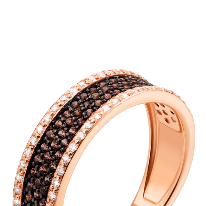 Золота каблучка з фіанітами (13110/01/1/173)