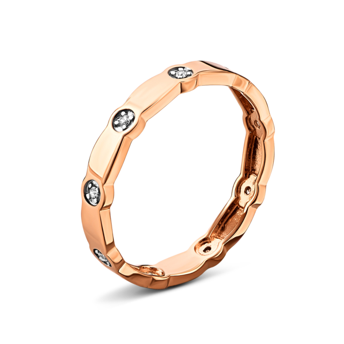 Золотое кольцо с фианитами.Артикул UG5141147