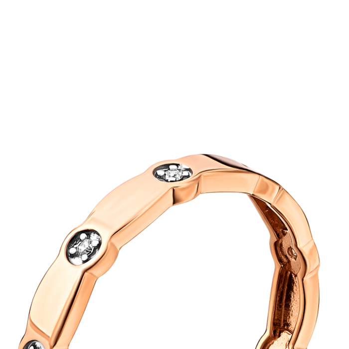 Золотое кольцо с фианитами.Артикул UG5141147