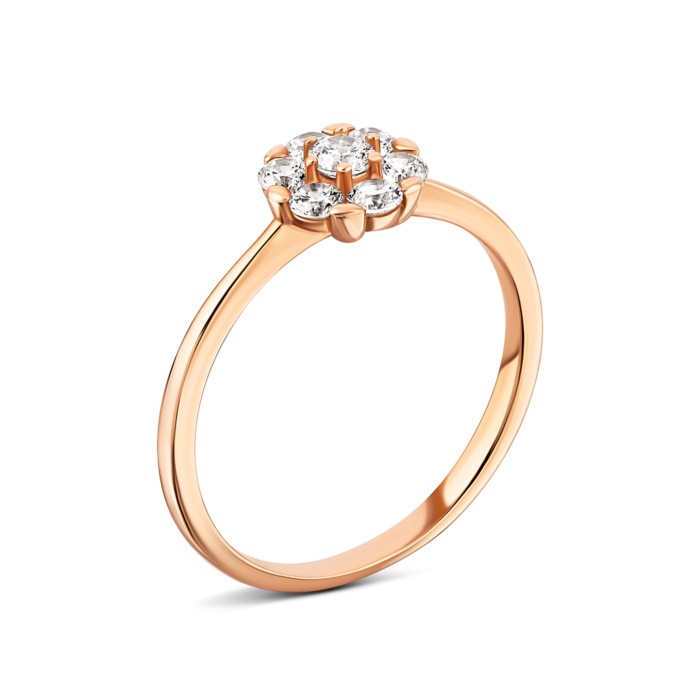 Золотое кольцо с фианитами.Артикул UG5141168