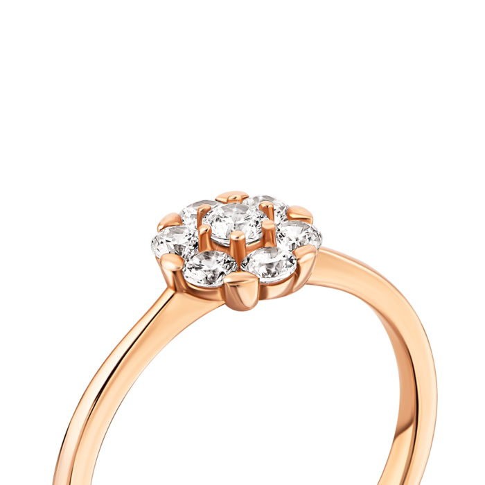 Золотое кольцо с фианитами.Артикул UG5141168