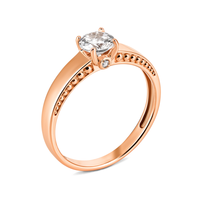 Золота каблучка з фіанітами. Артикул UG5331502