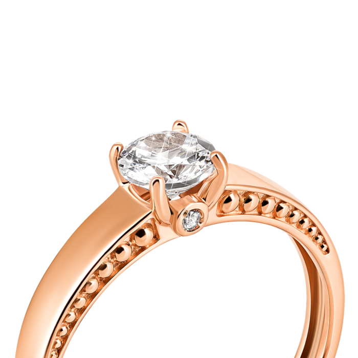 Золота каблучка з фіанітами. Артикул UG5331502