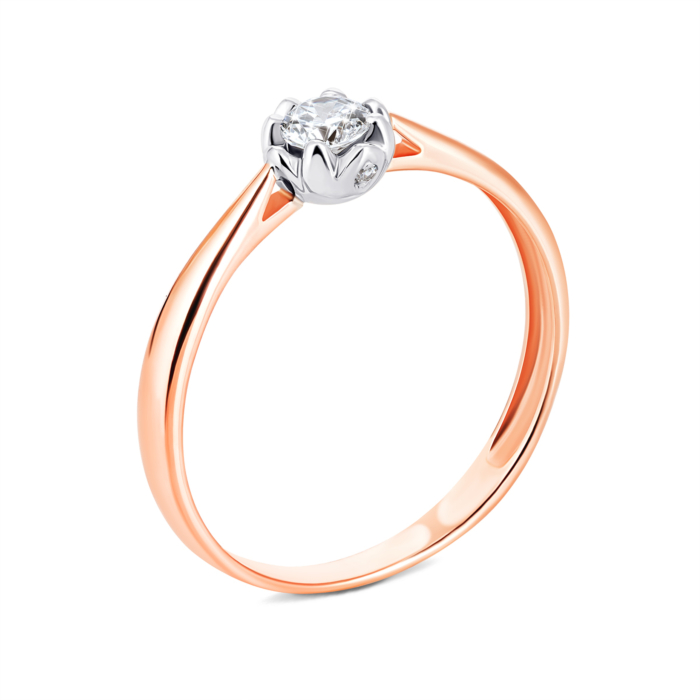 Золота каблучка з фіанітами. Артикул UG5700031