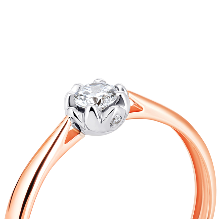 Золота каблучка з фіанітами. Артикул UG5700031