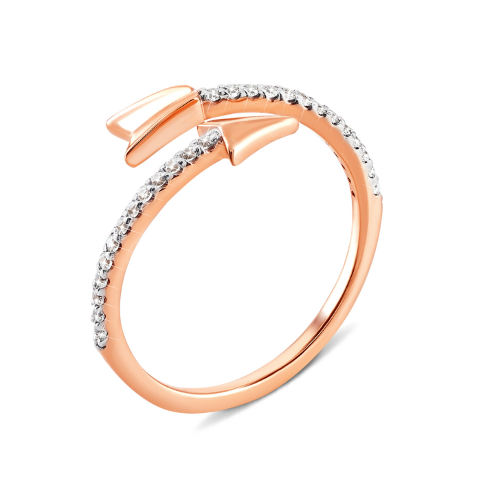 Золотое кольцо с фианитами. Артикул UG5700086-Рр
