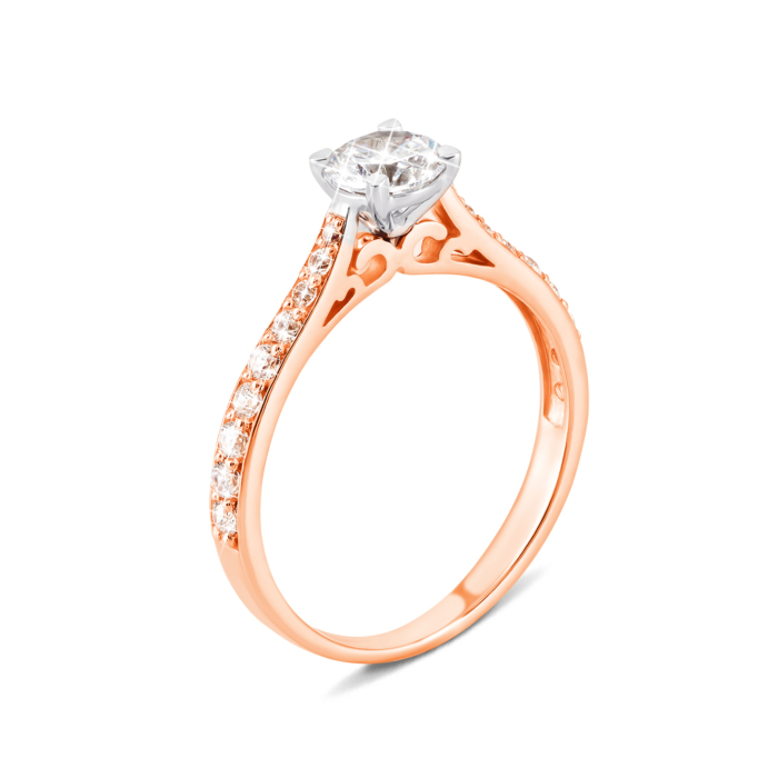 Золотое кольцо с фианитами. Артикул UG5700310