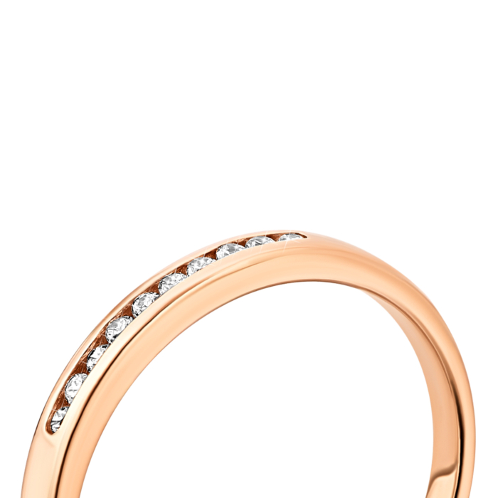 Золотое кольцо с фианитами.Артикул UG5110148510101