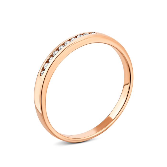 Золотое кольцо с фианитами.Артикул UG5110148510101