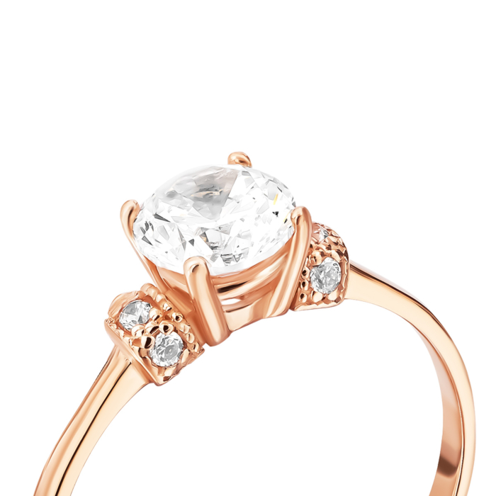 Золотое кольцо с фианитами.Артикул UG51111017901