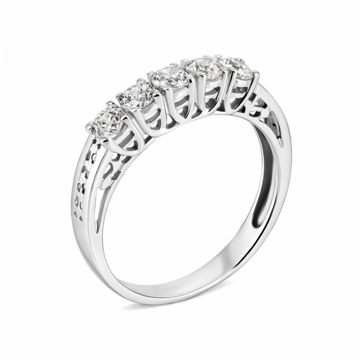 Золота каблучка з фіанітами Royal Zirconia.Артикул UG5КД4212/1Royal