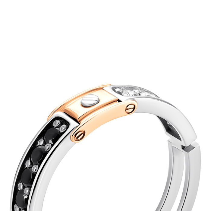 Золотое кольцо с фианитами.Артикул UG5КП 002/1/0