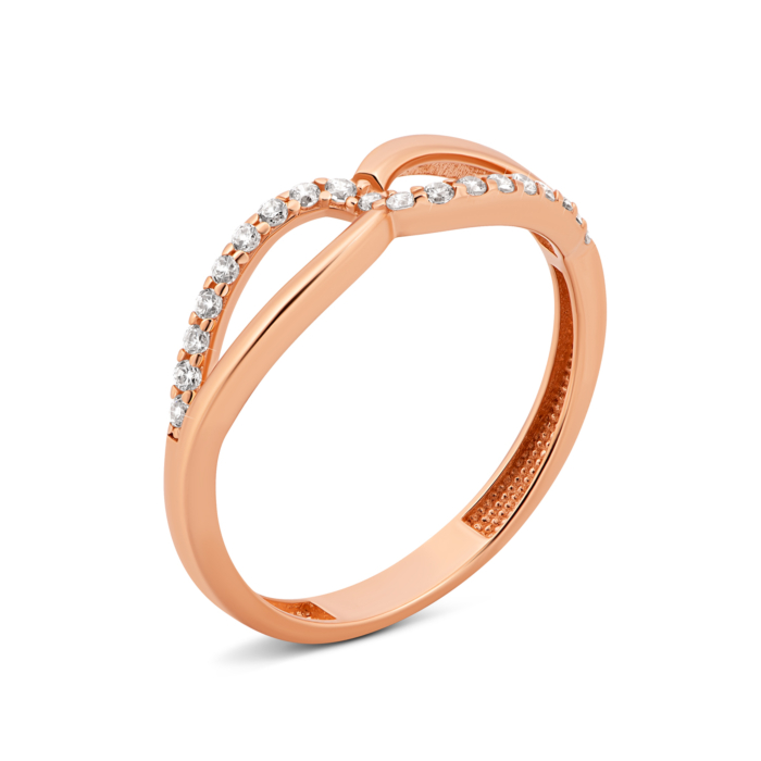 Золотое кольцо с фианитами.Артикул UG5IYZK131
