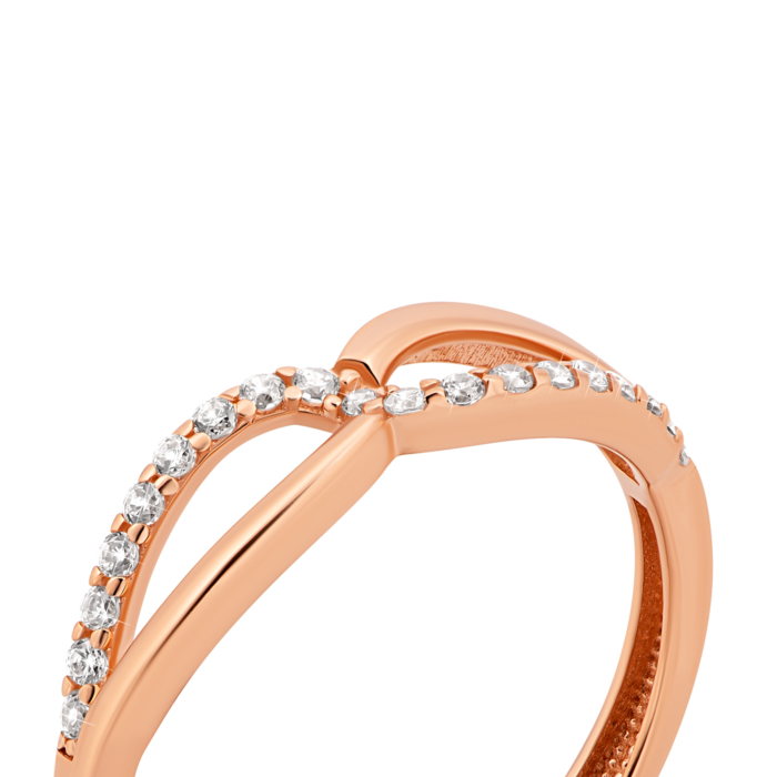 Золотое кольцо с фианитами.Артикул UG5IYZK131