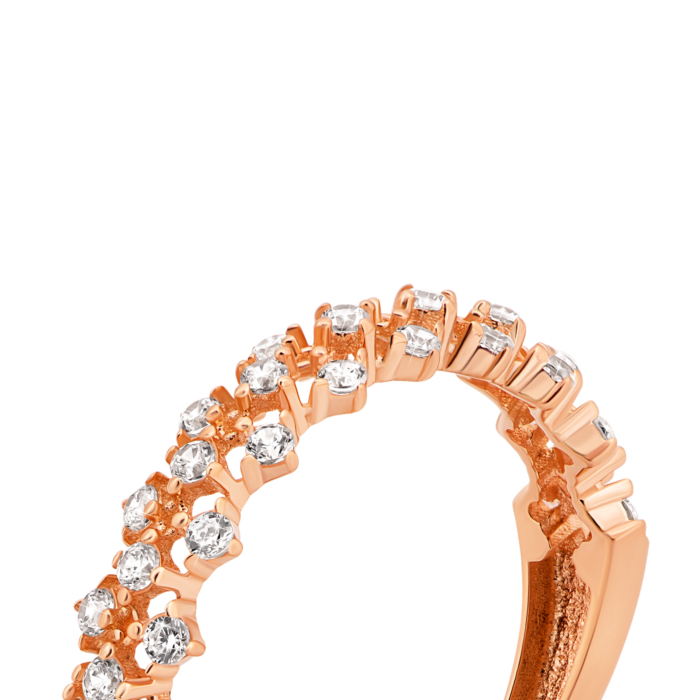 Золотое кольцо с фианитами.Артикул UG5IYZK220