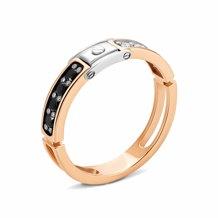 Золотое кольцо с фианитами. Артикул UG5КП 002